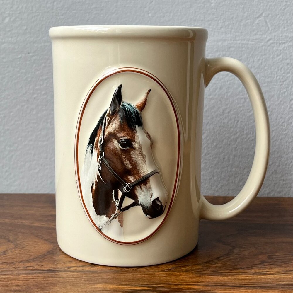 Equine Expressions 3D Horse Coffee Mug with Winston Churchill Quote